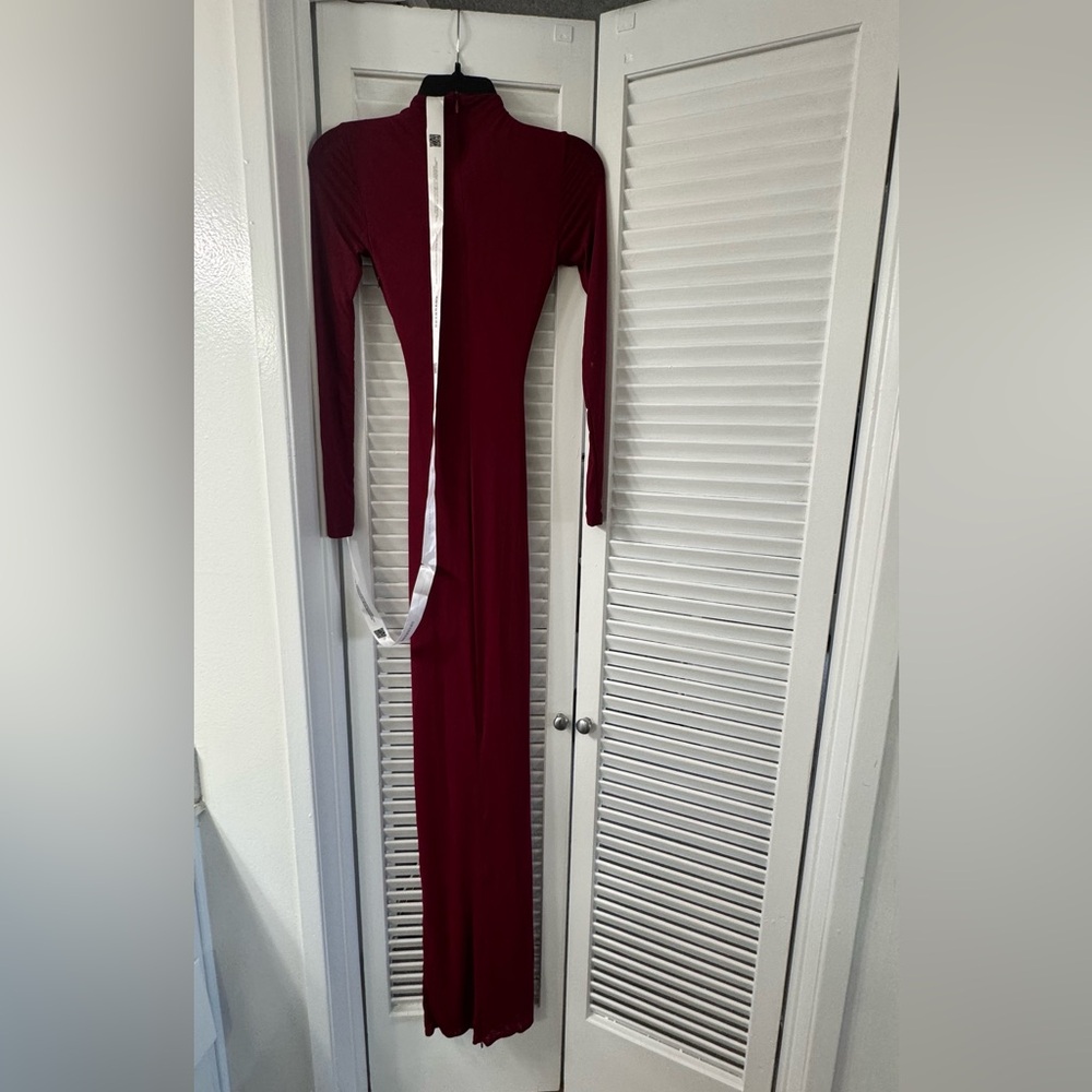 BBXBRAND ALUYA MESH DRESS - DEEP CHERRY - Picture 6 of 7